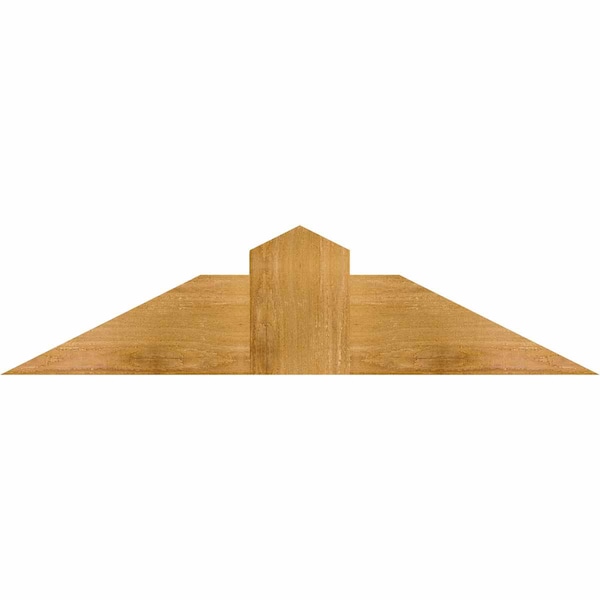 Ekena Millwork Portland Rough Sawn Timber Gable Bracket, Western Red Cedar, 36"W x 9"H x 6"D x 6"F, 6/12 Pitch GBW036X09X0606POR00RWR - main